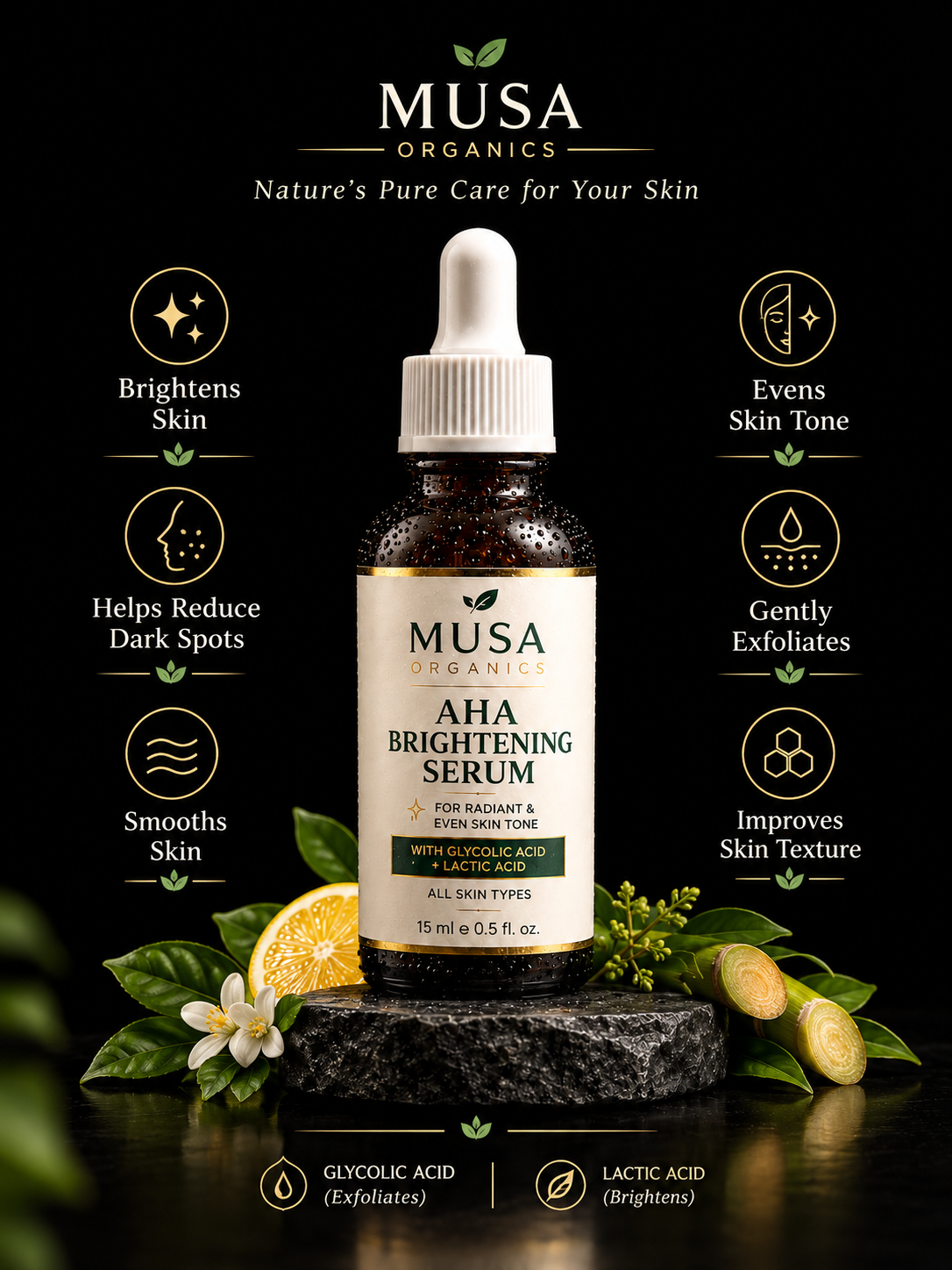AHA Brightening Serum – 15ml