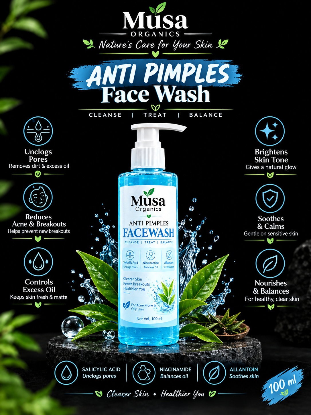 Anti pimples facewash - 100g