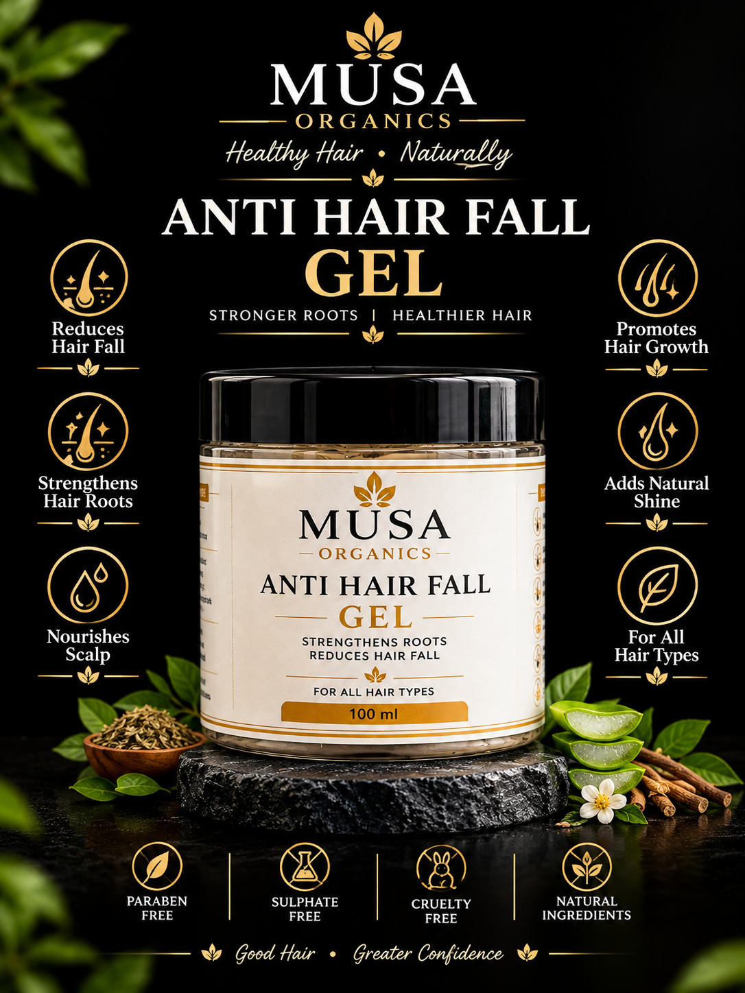 Anti Hair Fall Gel - 100g