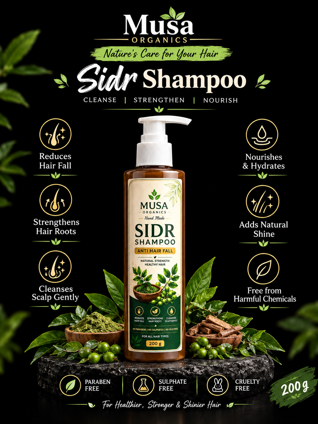 Sidr Shampoo – 200ml